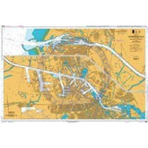 British Admiralty Nautical Chart 124: Netherlands, Noordzeekanaal including Ijmuiden, Zaandam and Amsterdam